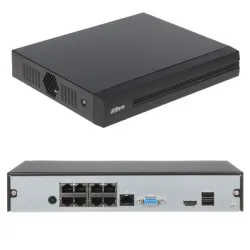 Видеорегистратор IP 8-канальный Dahua, DHI-NVR1108HS-8P-S3/H (8 PoE)